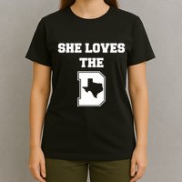 Ruby Reid Wearing She Loves The D Dallas Texas T-Shirt
