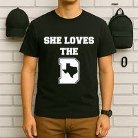 Ruby Reid Wearing She Loves The D Dallas Texas T-Shirt