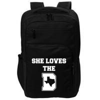 Ruby Reid Wearing She Loves The D Dallas Texas Impact Tech Backpack