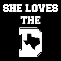 Ruby Reid Wearing She Loves The D Dallas Texas Button
