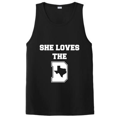 Ruby Reid Wearing She Loves The D Dallas Texas PosiCharge Competitor Tank