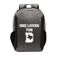 Ruby Reid Wearing She Loves The D Dallas Texas Vector Backpack