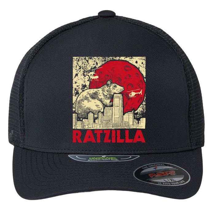 Ratzilla Rat Whisperer Rodent Lover Rat Lover Flexfit Unipanel Trucker Cap