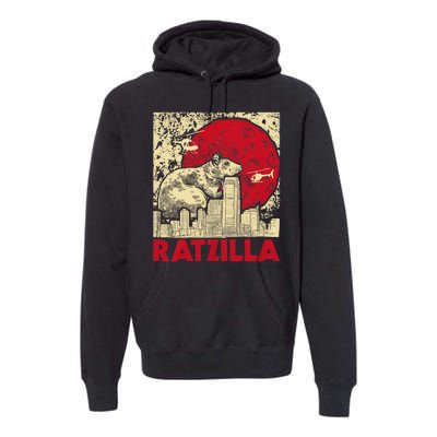 Ratzilla Rat Whisperer Rodent Lover Rat Lover Premium Hoodie