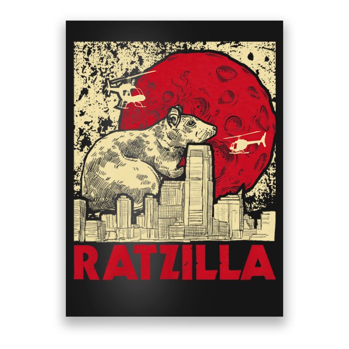 Ratzilla Rat Whisperer Rodent Lover Rat Lover Poster