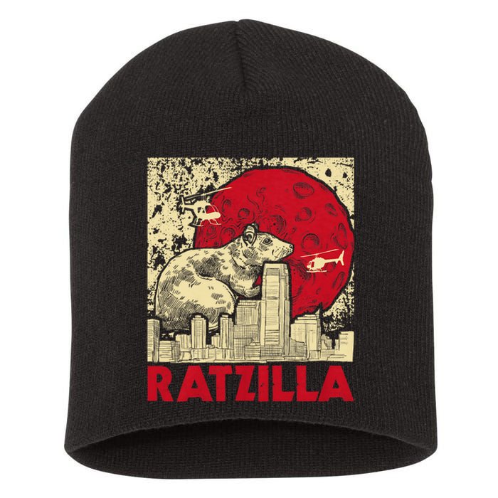 Ratzilla Rat Whisperer Rodent Lover Rat Lover Short Acrylic Beanie