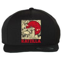 Ratzilla Rat Whisperer Rodent Lover Rat Lover Wool Snapback Cap