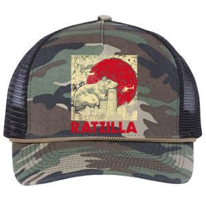 Ratzilla Rat Whisperer Rodent Lover Rat Lover Retro Rope Trucker Hat Cap