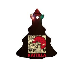 Ratzilla Rat Whisperer Rodent Lover Rat Lover Ceramic Tree Ornament