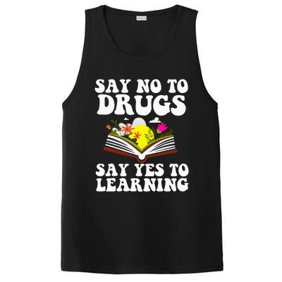 Red Ribbon Week Say No Say Yes to Learning Teacher PosiCharge Competitor Tank