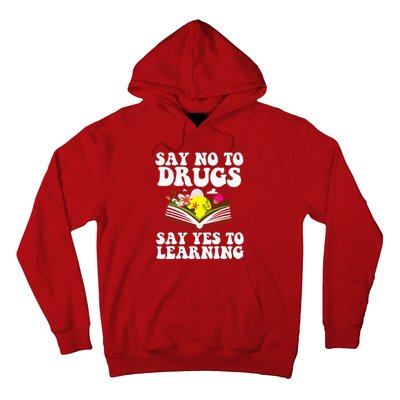 Red Ribbon Week Say No Say Yes to Learning Teacher Hoodie