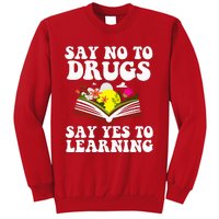 Red Ribbon Week Say No Say Yes to Learning Teacher Sweatshirt