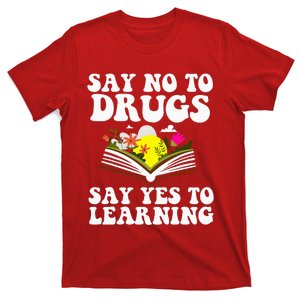 Red Ribbon Week Say No Say Yes to Learning Teacher T-Shirt