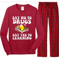 Red Ribbon Week Say No Say Yes to Learning Teacher Long Sleeve Pajama Set