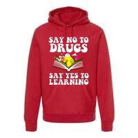 Red Ribbon Week Say No Say Yes to Learning Teacher Premium Hoodie