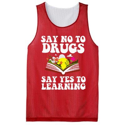 Red Ribbon Week Say No Say Yes to Learning Teacher Mesh Reversible Basketball Jersey Tank