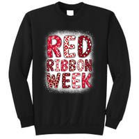 Red Ribbon Week Groovy Red Ribbon Awareness Sweatshirt