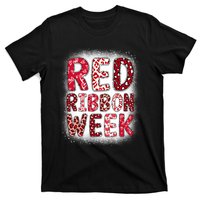 Red Ribbon Week Groovy Red Ribbon Awareness T-Shirt