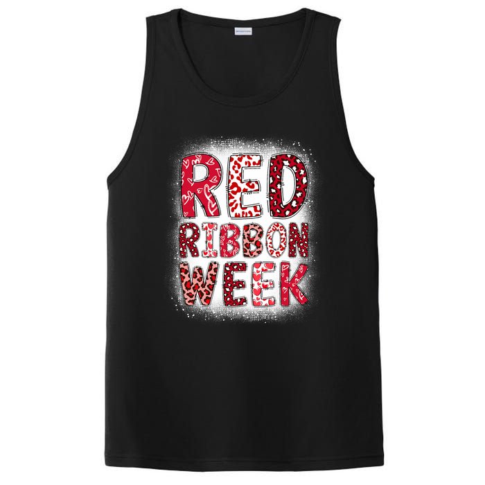 Red Ribbon Week Groovy Red Ribbon Awareness PosiCharge Competitor Tank