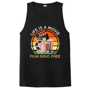 Red Ribbon Week Life Is A Movie Film Drug Free PosiCharge Competitor Tank