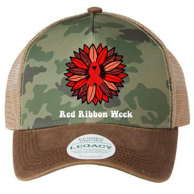 Red Ribbon Week Red Ribbon Sunflower Red Ribbon Week Legacy Tie Dye Trucker Hat