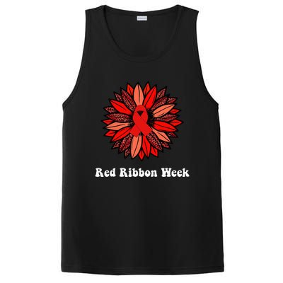 Red Ribbon Week Red Ribbon Sunflower Red Ribbon Week PosiCharge Competitor Tank