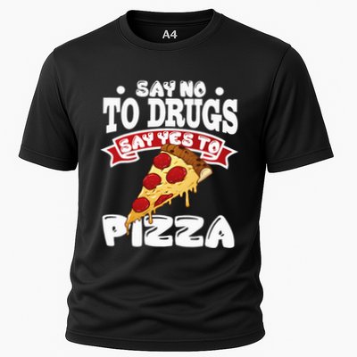 Red Ribbon Week Say No To Drugs Say Yes To Pizza Performance Shirt