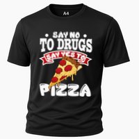 Red Ribbon Week Say No To Drugs Say Yes To Pizza Cooling Performance Crew T-Shirt