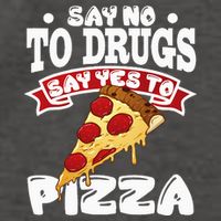 Red Ribbon Week Say No To Drugs Say Yes To Pizza Vector Backpack