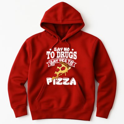 Red Ribbon Week Say No To Drugs Say Yes To Pizza Hoodie