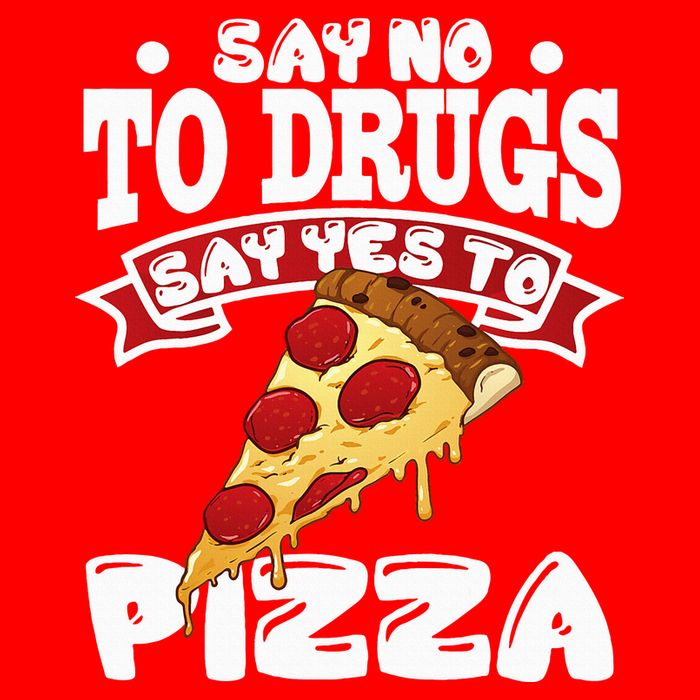 Red Ribbon Week Say No To Drugs Say Yes To Pizza Poster