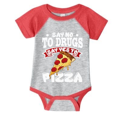 Red Ribbon Week Say No To Drugs Say Yes To Pizza Infant Baby Jersey Bodysuit