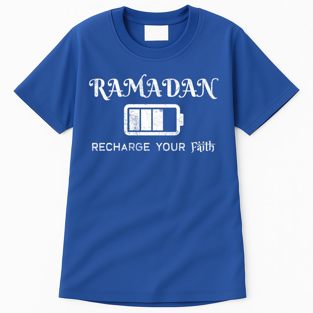 Ramadan Recharge Your Faith Islamic Fasting Clothing Muslim Meaningful Gift Tall T-Shirt