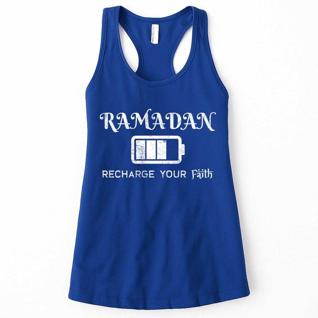 Ramadan Recharge Your Faith Islamic Fasting Clothing Muslim Meaningful Gift Womens Tank Top
