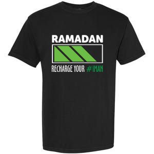 Ramadan Recharge Your I Fasting Muslim Ramadan Kareem Funny Gift Garment-Dyed Heavyweight T-Shirt