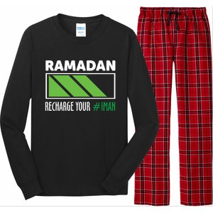 Ramadan Recharge Your I Fasting Muslim Ramadan Kareem Funny Gift Long Sleeve Pajama Set