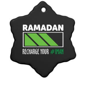 Ramadan Recharge Your I Fasting Muslim Ramadan Kareem Funny Gift Ceramic Star Ornament