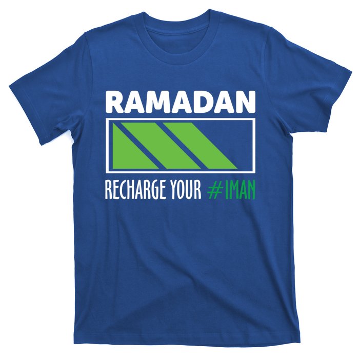 Ramadan Recharge Your I Fasting Muslim Ramadan Kareem Funny Gift T-Shirt