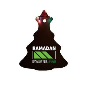 Ramadan Recharge Your I Fasting Muslim Ramadan Kareem Funny Gift Ceramic Tree Ornament