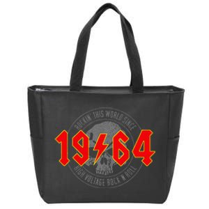 Rockin Since 1964 Classic Rock 1964 Birthday Zip Tote Bag