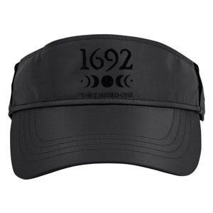 Retro Salem 1692 They Missed One Funny Moon Crescent Adult Drive Performance Visor