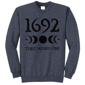 Retro Salem 1692 They Missed One Funny Moon Crescent Sweatshirt