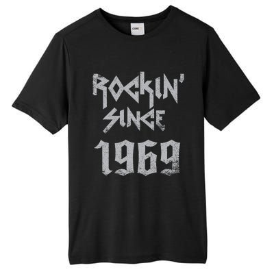 Rockin Since 1969 Classic Rock Year Of Birth Birthday Tall Fusion ChromaSoft Performance T-Shirt