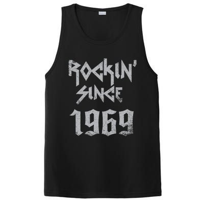 Rockin Since 1969 Classic Rock Year Of Birth Birthday PosiCharge Competitor Tank