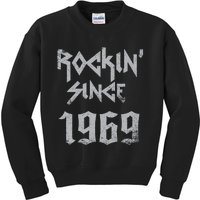 Rockin Since 1969 Classic Rock Year Of Birth Birthday Kids Sweatshirt