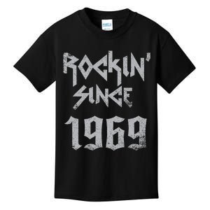 Rockin Since 1969 Classic Rock Year Of Birth Birthday Kids T-Shirt