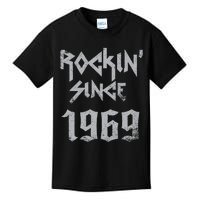 Rockin Since 1969 Classic Rock Year Of Birth Birthday Kids T-Shirt