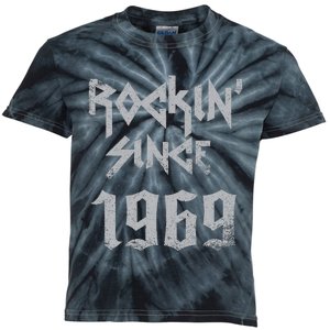 Rockin Since 1969 Classic Rock Year Of Birth Birthday Kids Tie-Dye T-Shirt