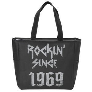 Rockin Since 1969 Classic Rock Year Of Birth Birthday Zip Tote Bag