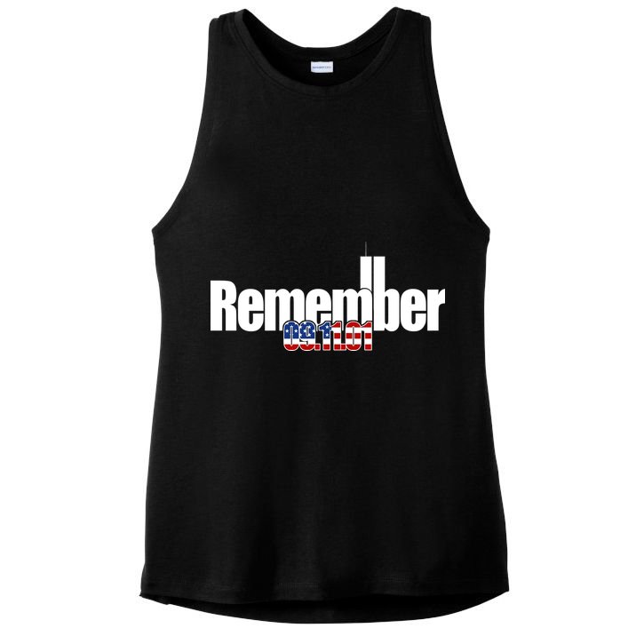 Remember September 11th 09.11.01 Ladies PosiCharge Tri-Blend Wicking Tank